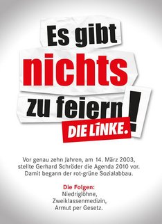 Es gibt nichts zu feiern - 10 Jahre Agenda 2010
